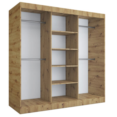 Szafa bez drzwi / regał otwarty garderoba 200 cm dąb artisan MKP