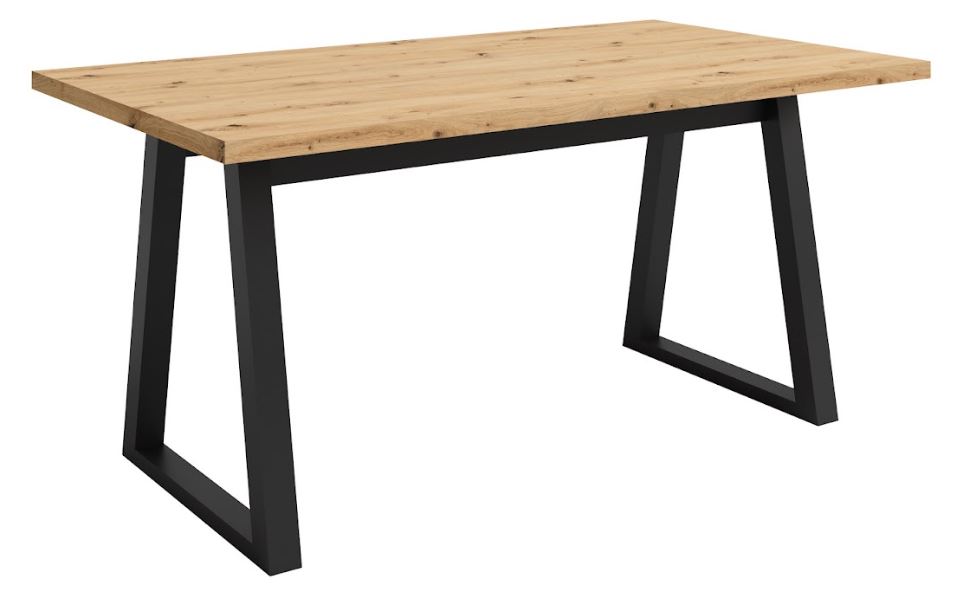 Stół Iga (dąb artisan + czarny)