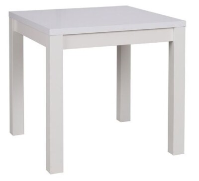 Stół nowoczesny i stylowy 80 x 80 cm biały mat OSKAR