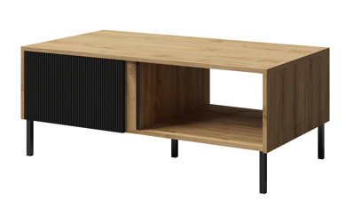 Ława / stolik kawowy nowoczesna 110 cm dąb odwieczny + czarny MIA8