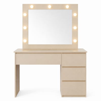 Toaletka 94 cm kaszmir z lustrem - oświetlenie LED Lumina